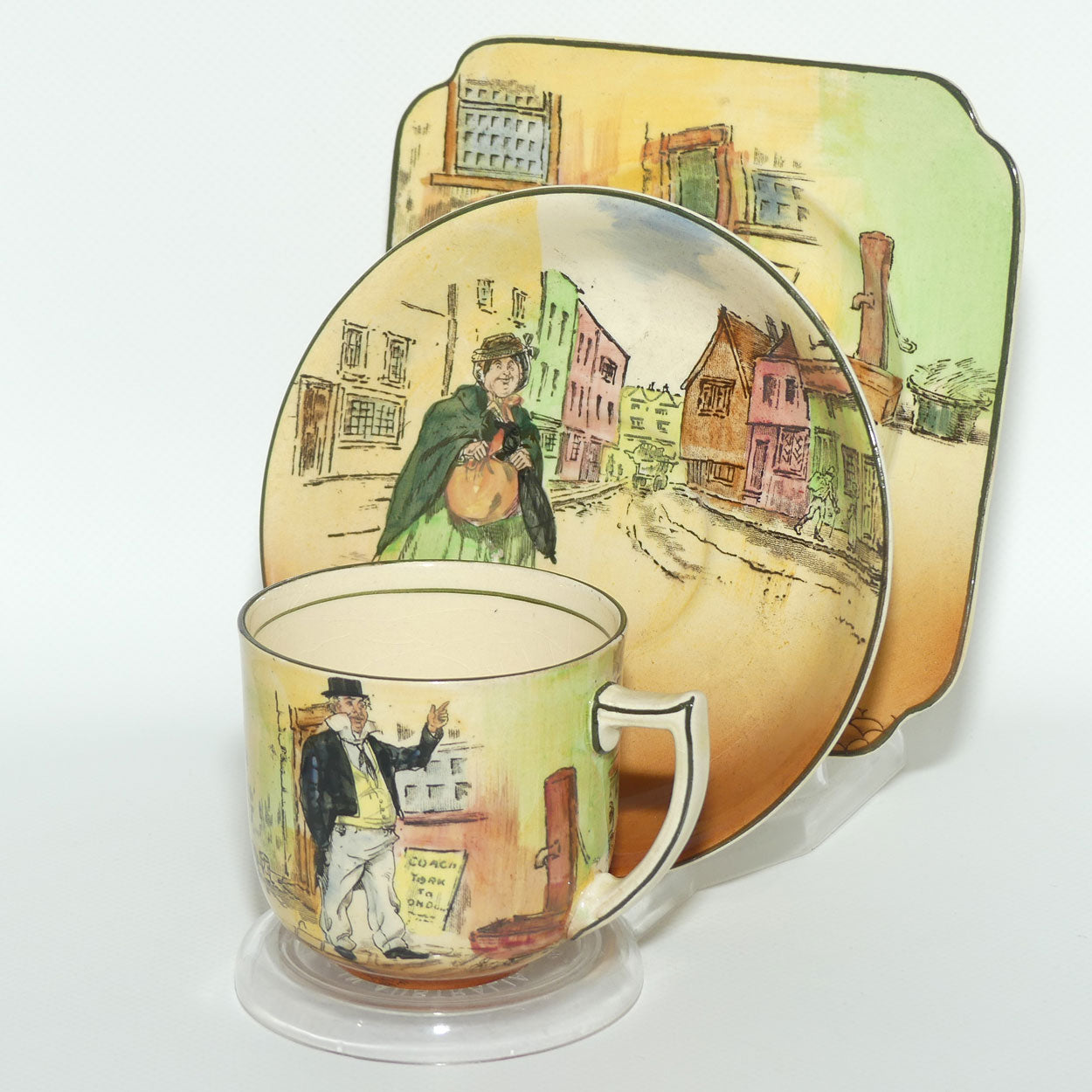 Royal Doulton Dickens trio #2 Cuttle | Gamp | Rudge D5175