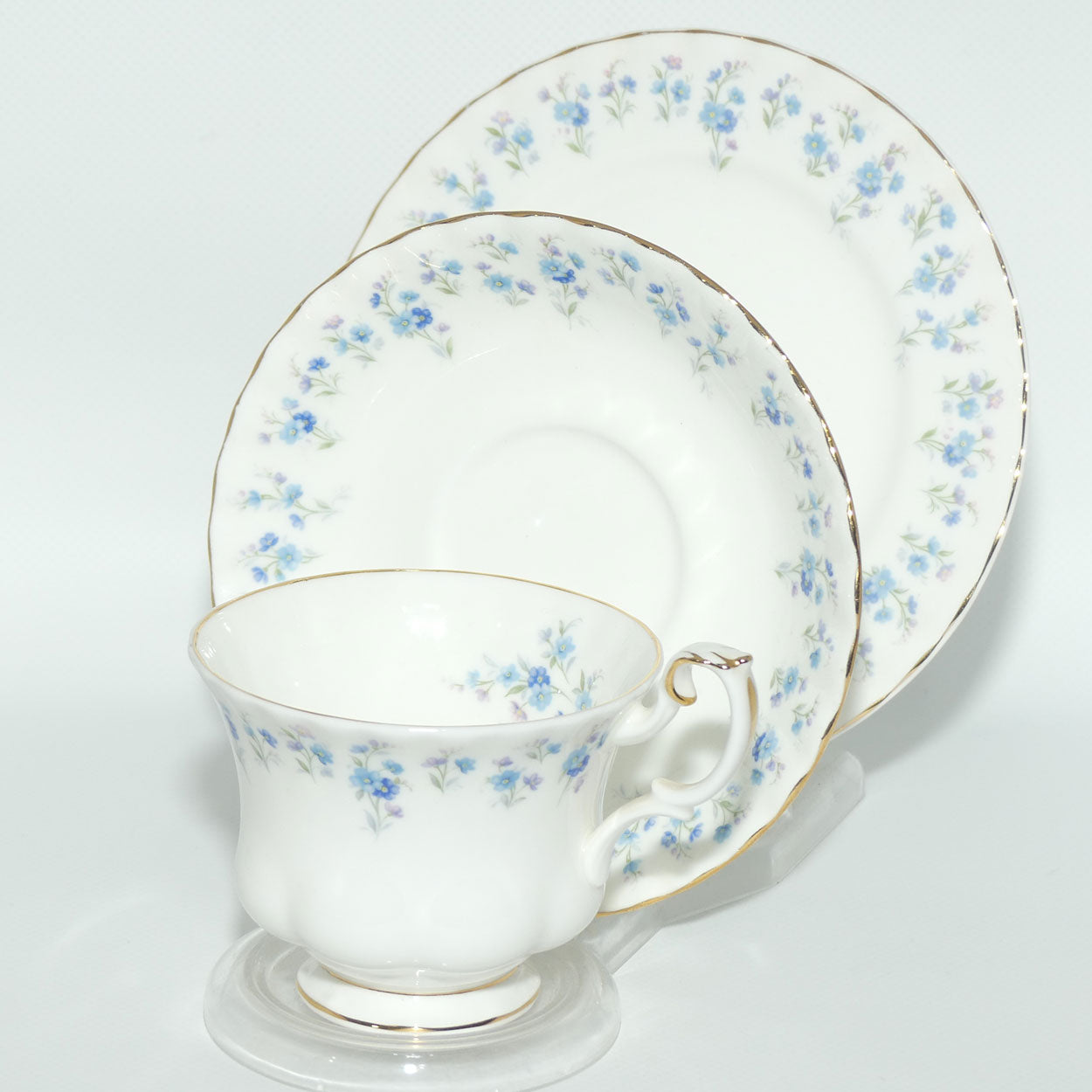 Royal Albert Bone China England Memory Lane trio | later stamp