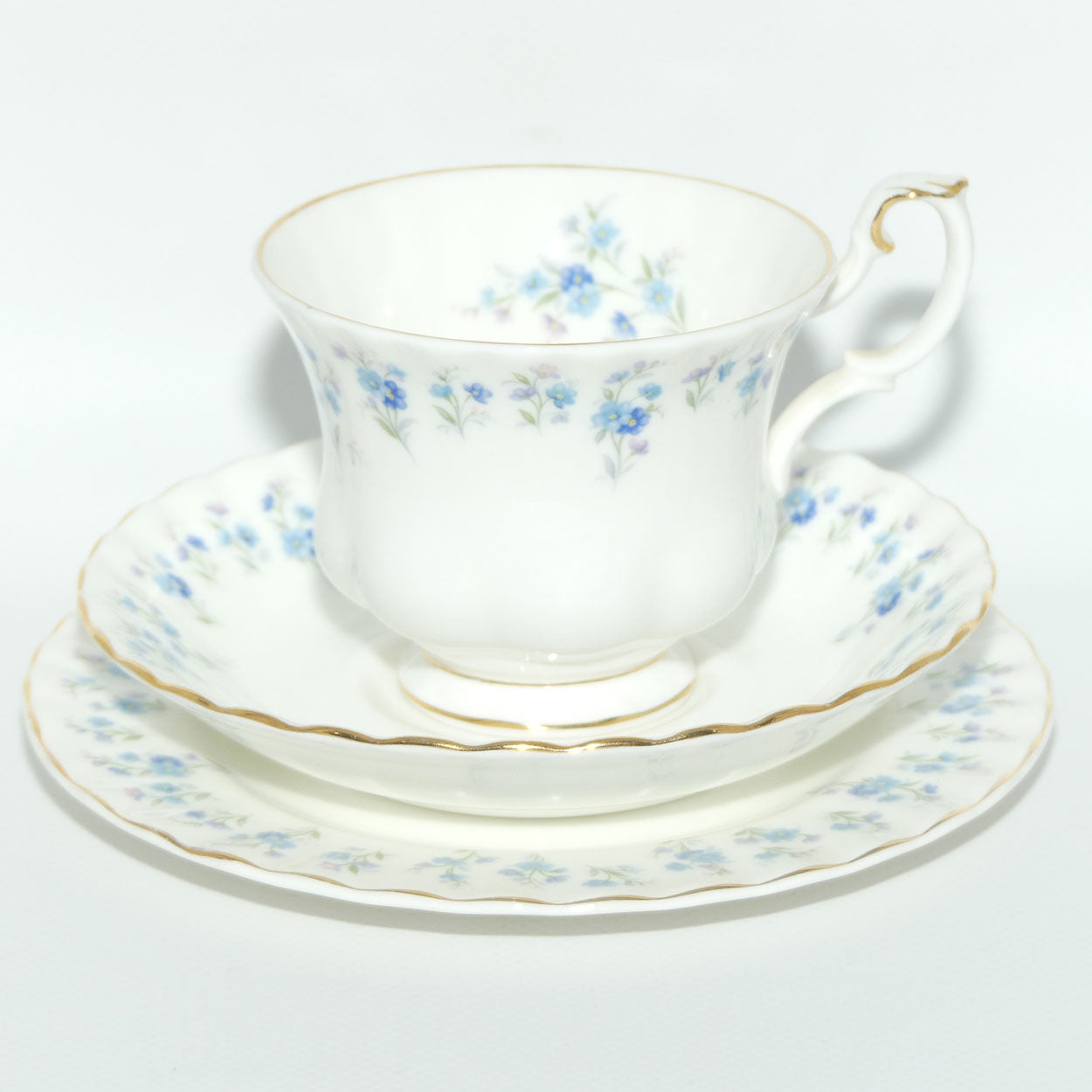 Royal Albert Bone China England Memory Lane trio | later stamp