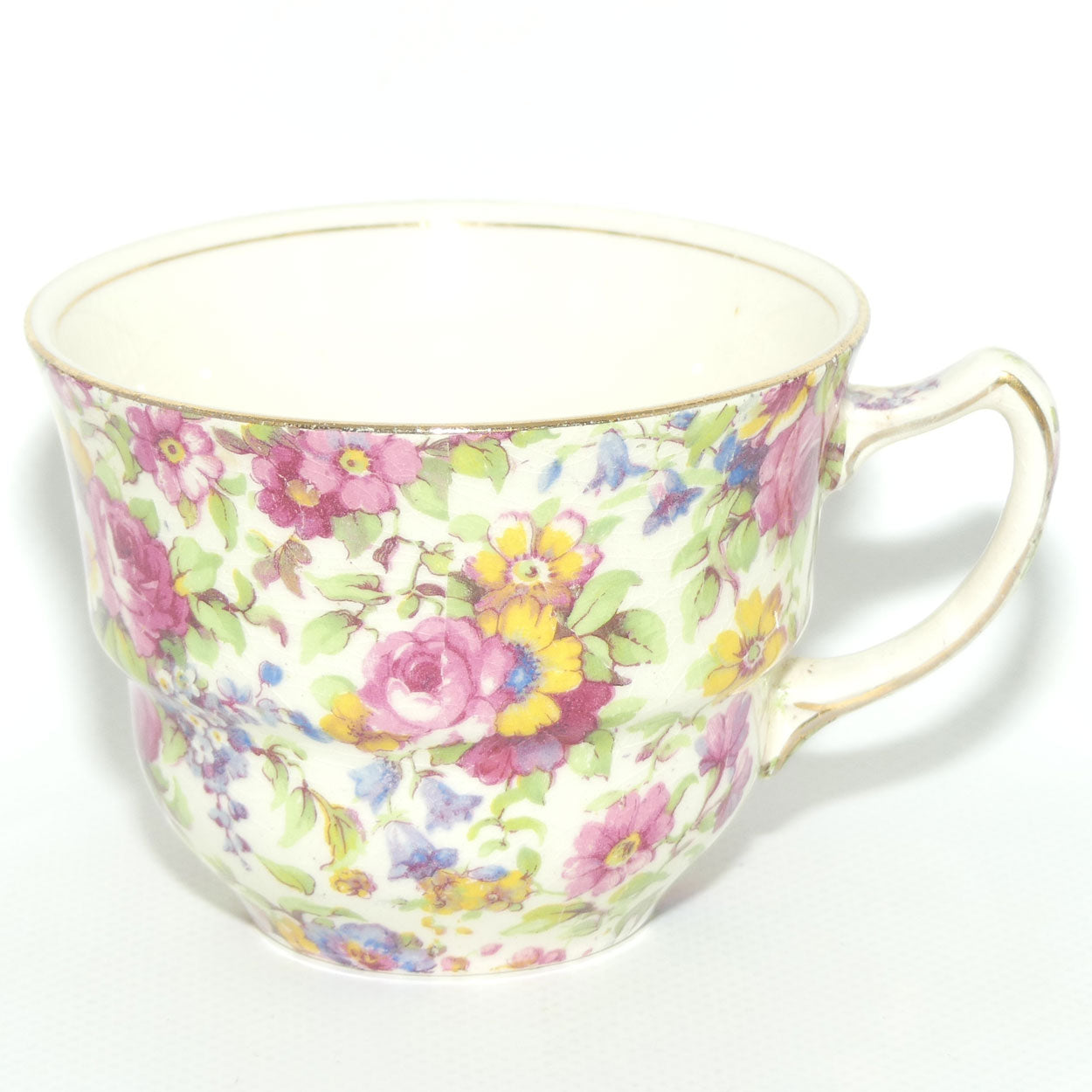 Royal Winton Summertime Chintz tea trio | Square Plate | #2