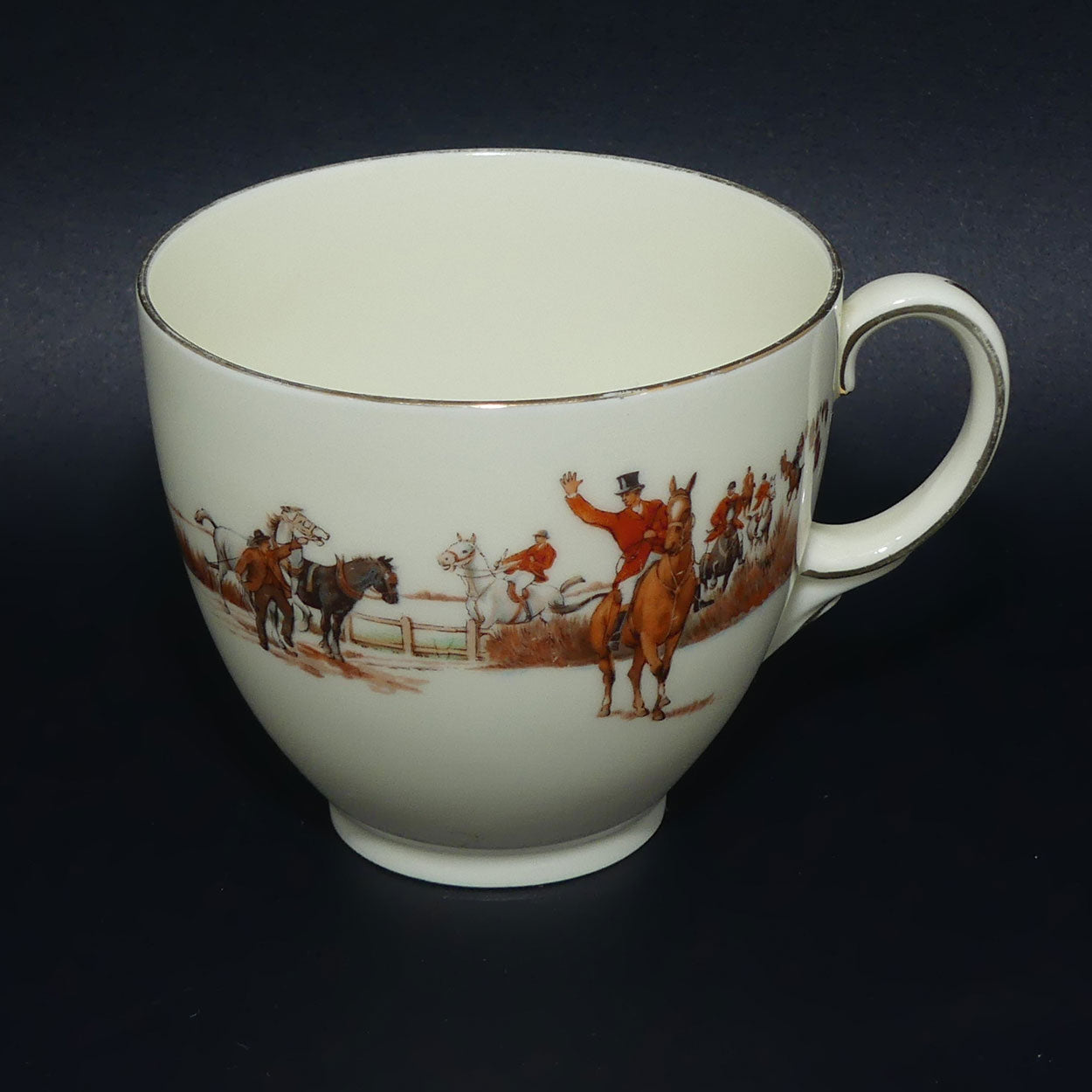 Royal Doulton Fox Hunting V1474 | Trio #2 | rare White Ground