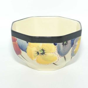 Royal Doulton Pansy with Black Border D4049 | tea trio | #2