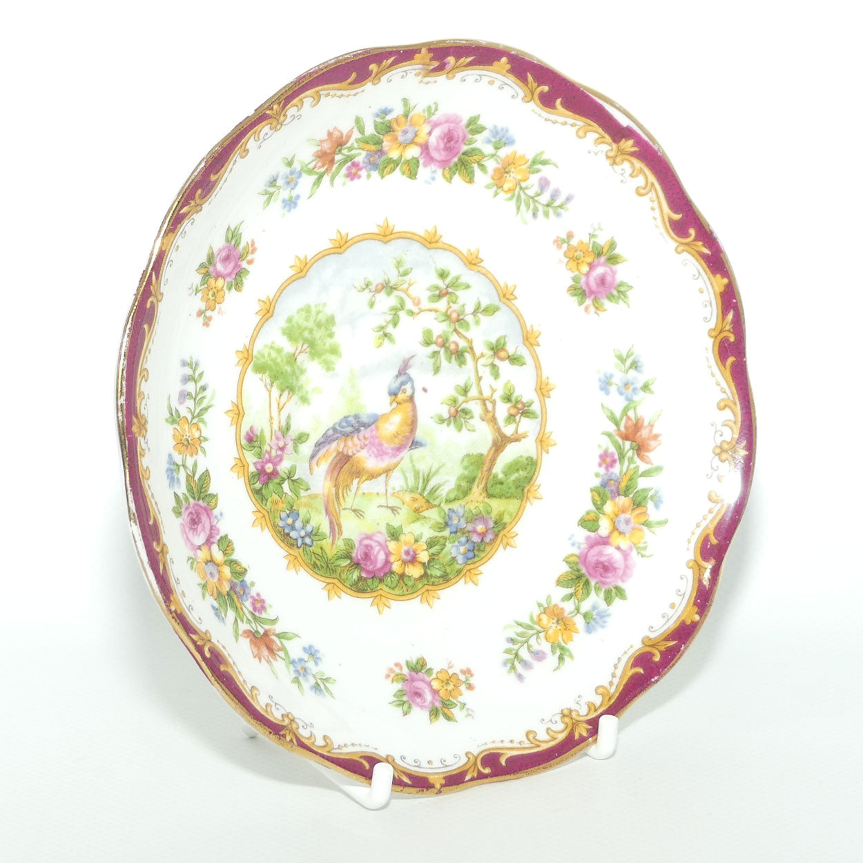 Royal Albert Bone China Chelsea Bird trio | Red Trim | #2