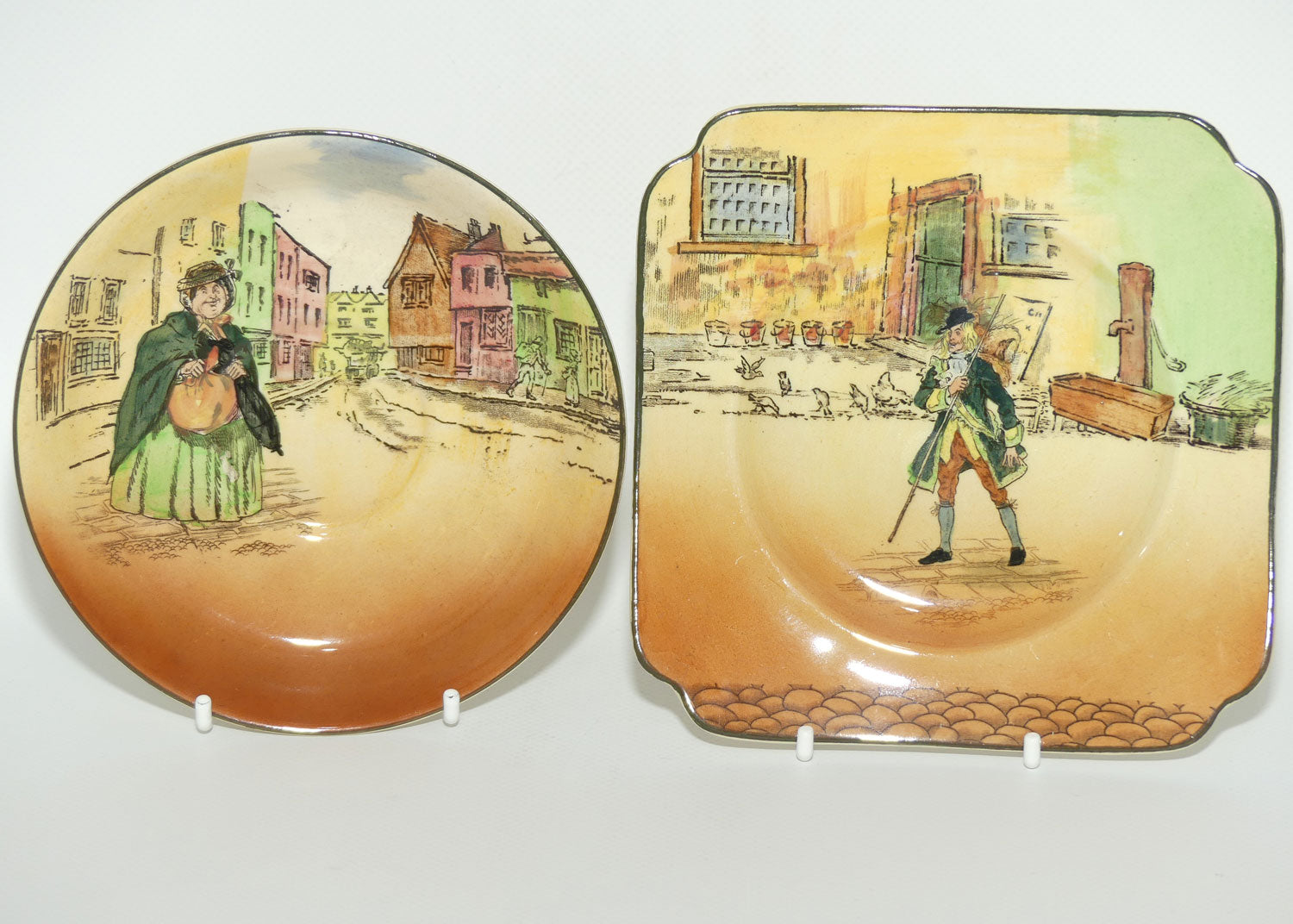 Royal Doulton Dickens trio #2 Cuttle | Gamp | Rudge D5175