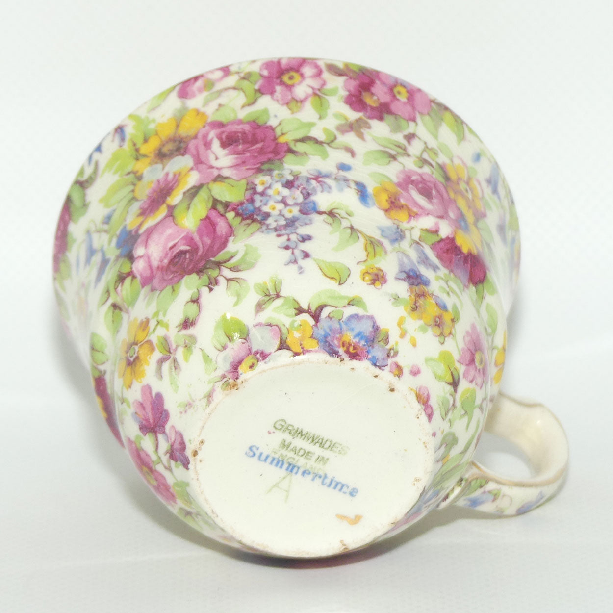 Royal Winton Summertime Chintz tea trio | Square Plate | #2