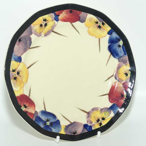 Royal Doulton Pansy with Black Border D4049 | tea trio | #2