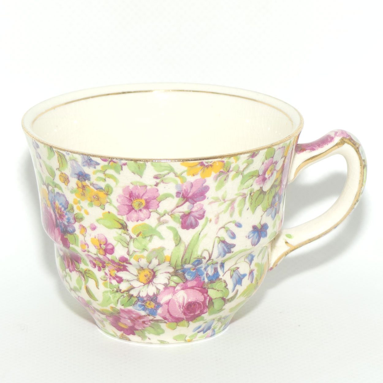 Royal Winton Summertime Chintz tea trio | Square Plate | #3