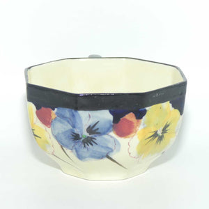 Royal Doulton Pansy with Black Border D4049 | tea trio | #3