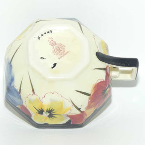 Royal Doulton Pansy with Black Border D4049 | tea trio | #3