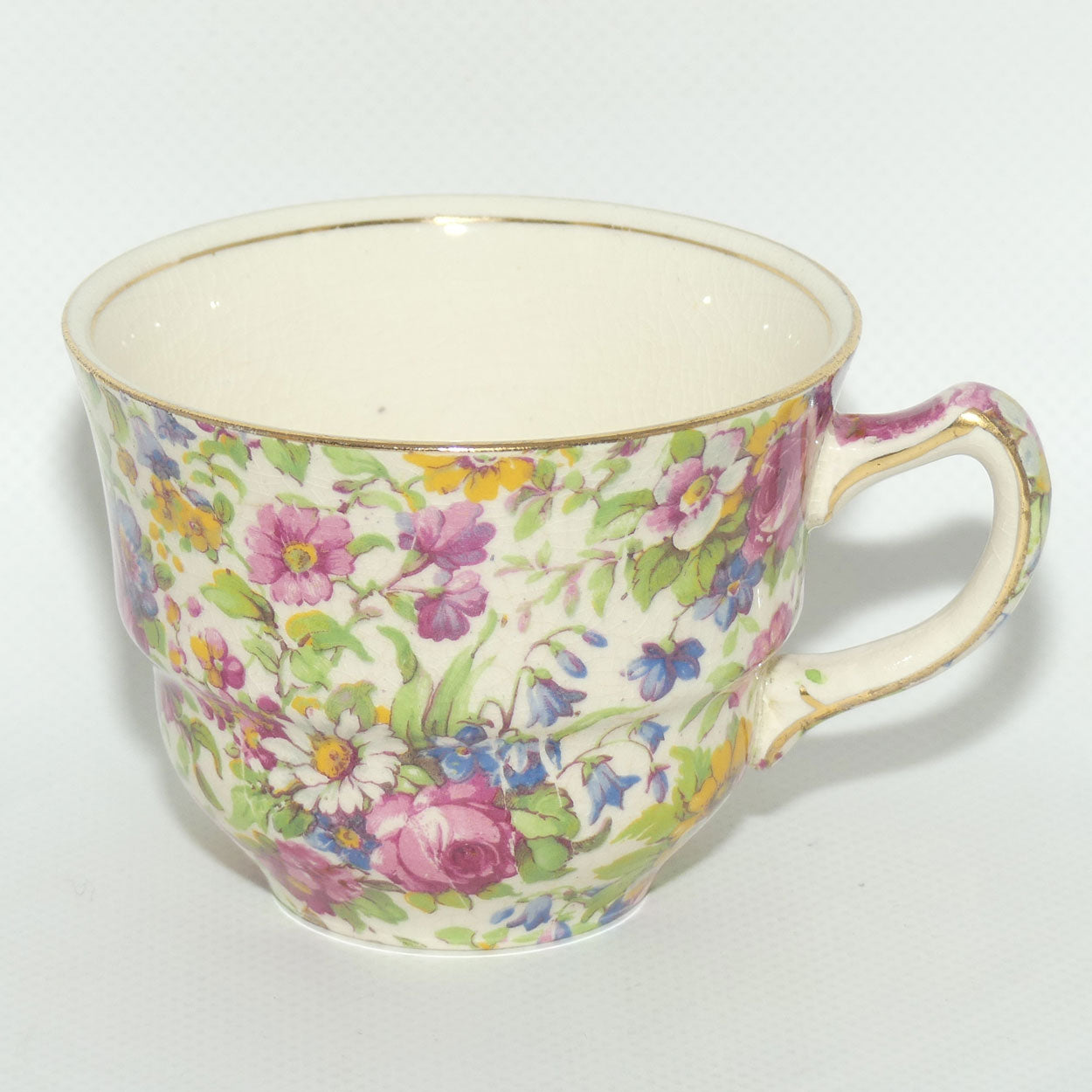 Royal Winton Summertime Chintz tea trio | Square Plate | #3