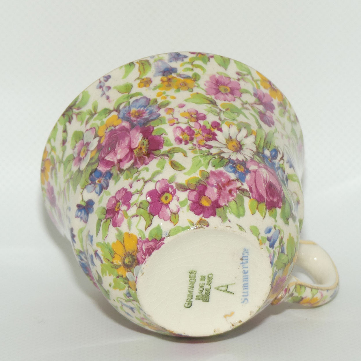 Royal Winton Summertime Chintz tea trio | Square Plate | #3