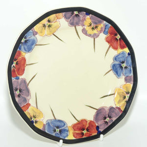 Royal Doulton Pansy with Black Border D4049 | tea trio | #3