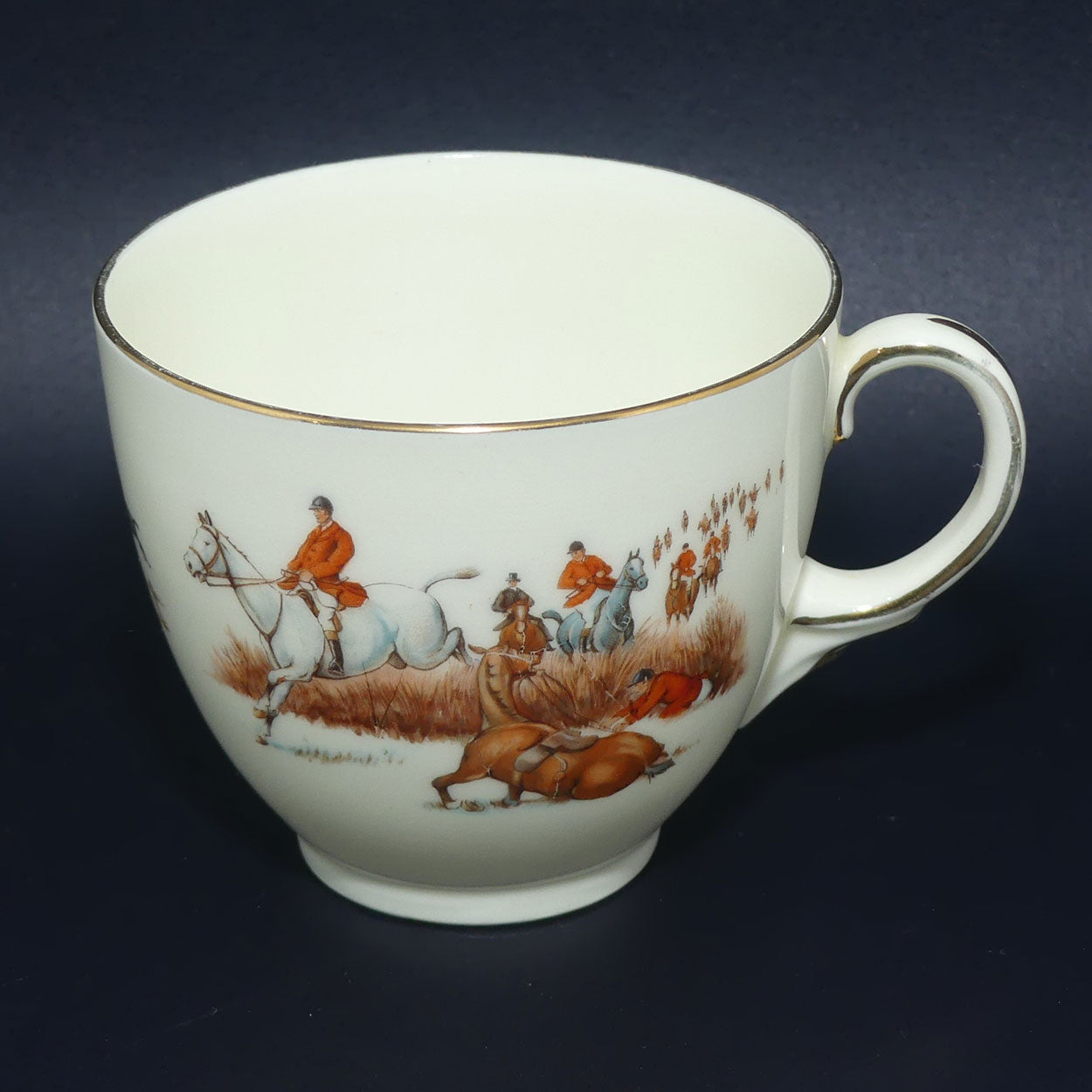 Royal Doulton Fox Hunting V1474 | Trio #4 | rare White Ground