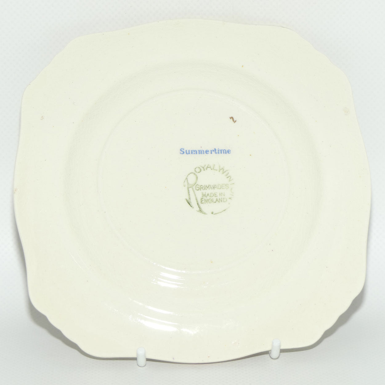 Royal Winton Summertime Chintz tea trio | Square Plate | #4