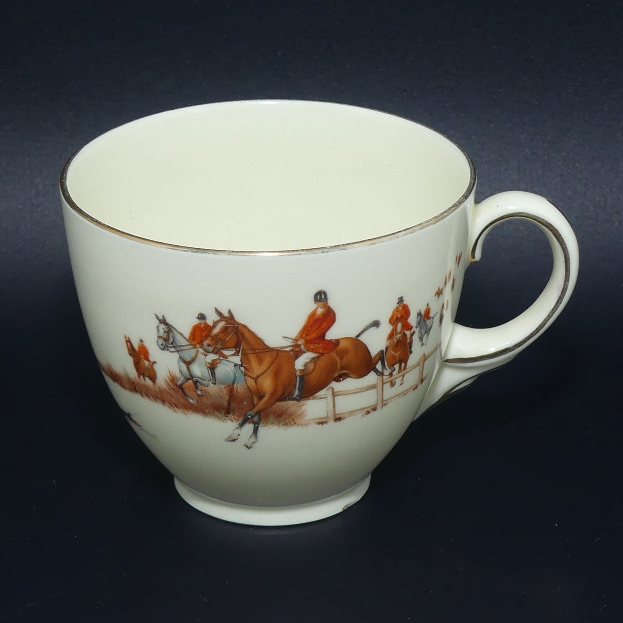 Royal Doulton Fox Hunting V1474 | Trio #5 | rare White Ground