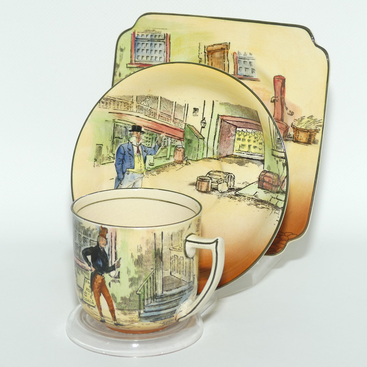 Royal Doulton Dickens trio #6 Jingle | Cuttle | Sam Weller D5175