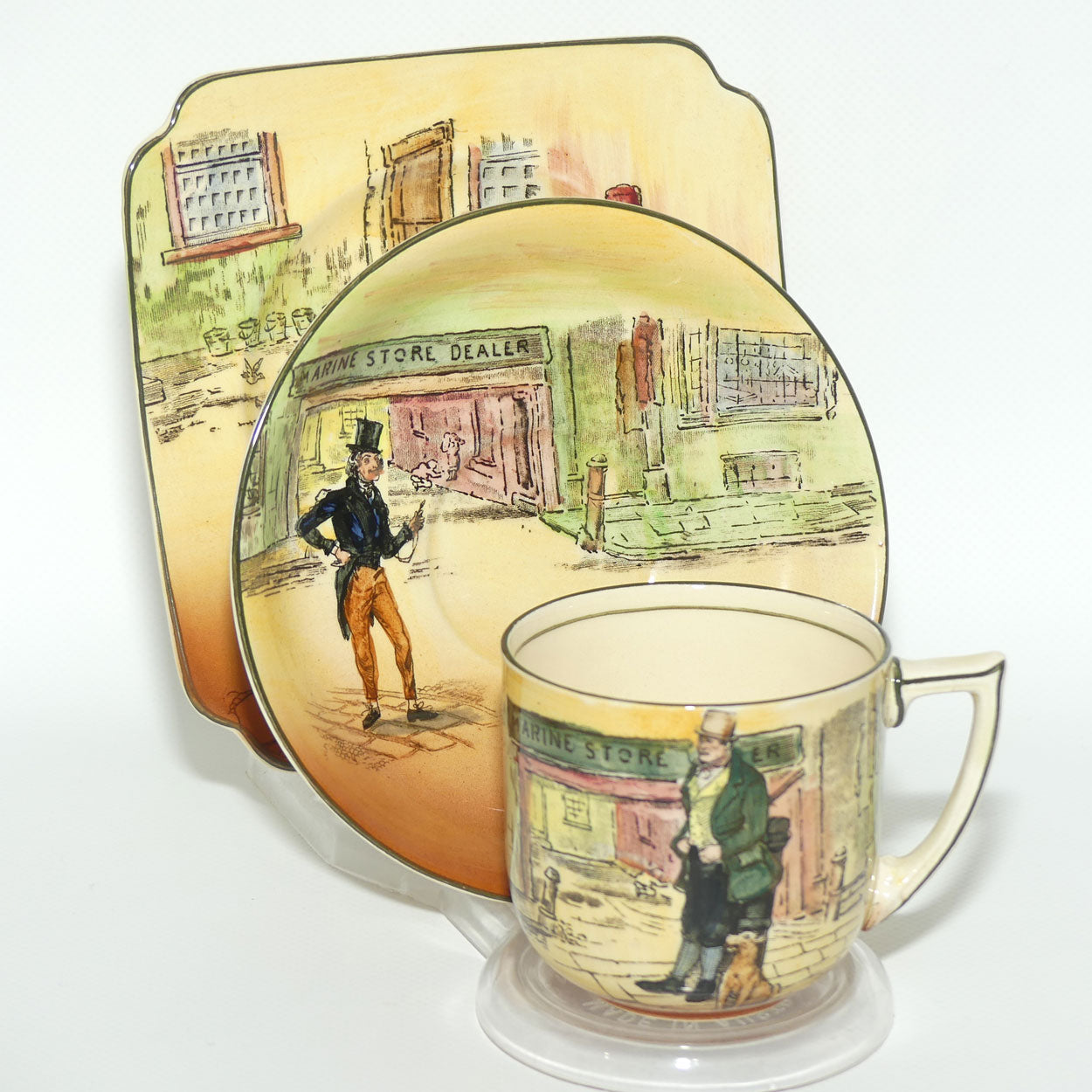 Royal Doulton Dickens trio #8 Bill Sykes | Jingle | Captn Cuttle D5175