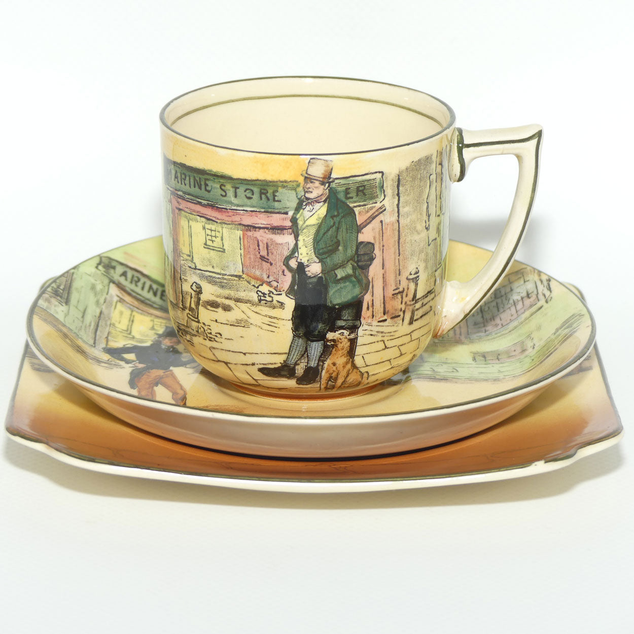 Royal Doulton Dickens trio #8 Bill Sykes | Jingle | Captn Cuttle D5175