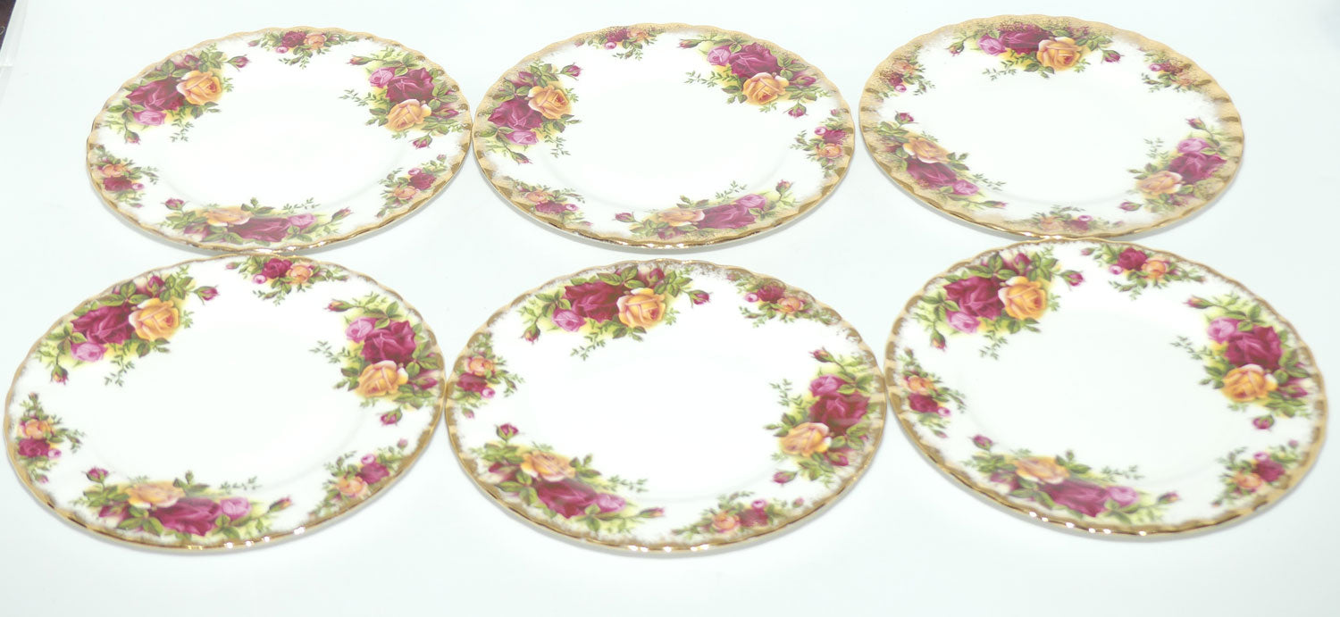 Royal Albert Bone China England Old Country Roses trio set of 6 | Early backstamp