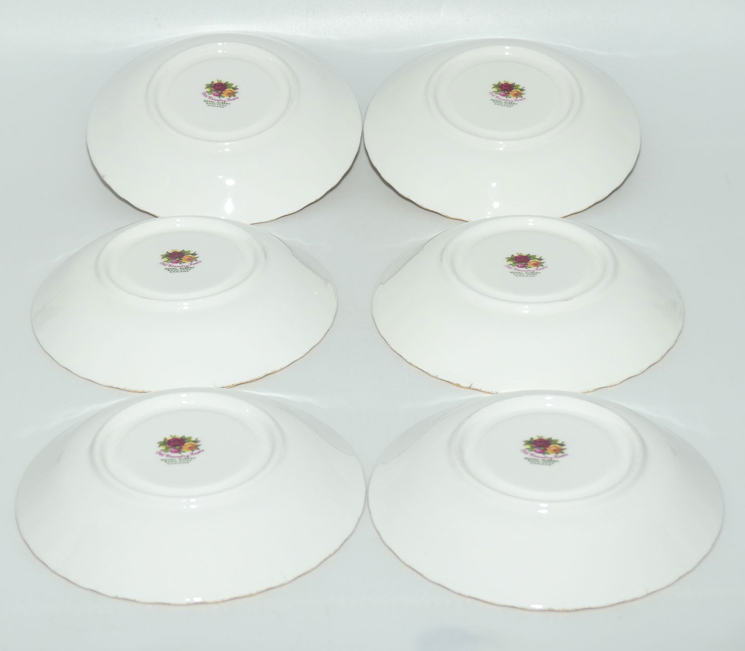Royal Albert Bone China England Old Country Roses trio set of 6 | Early backstamp