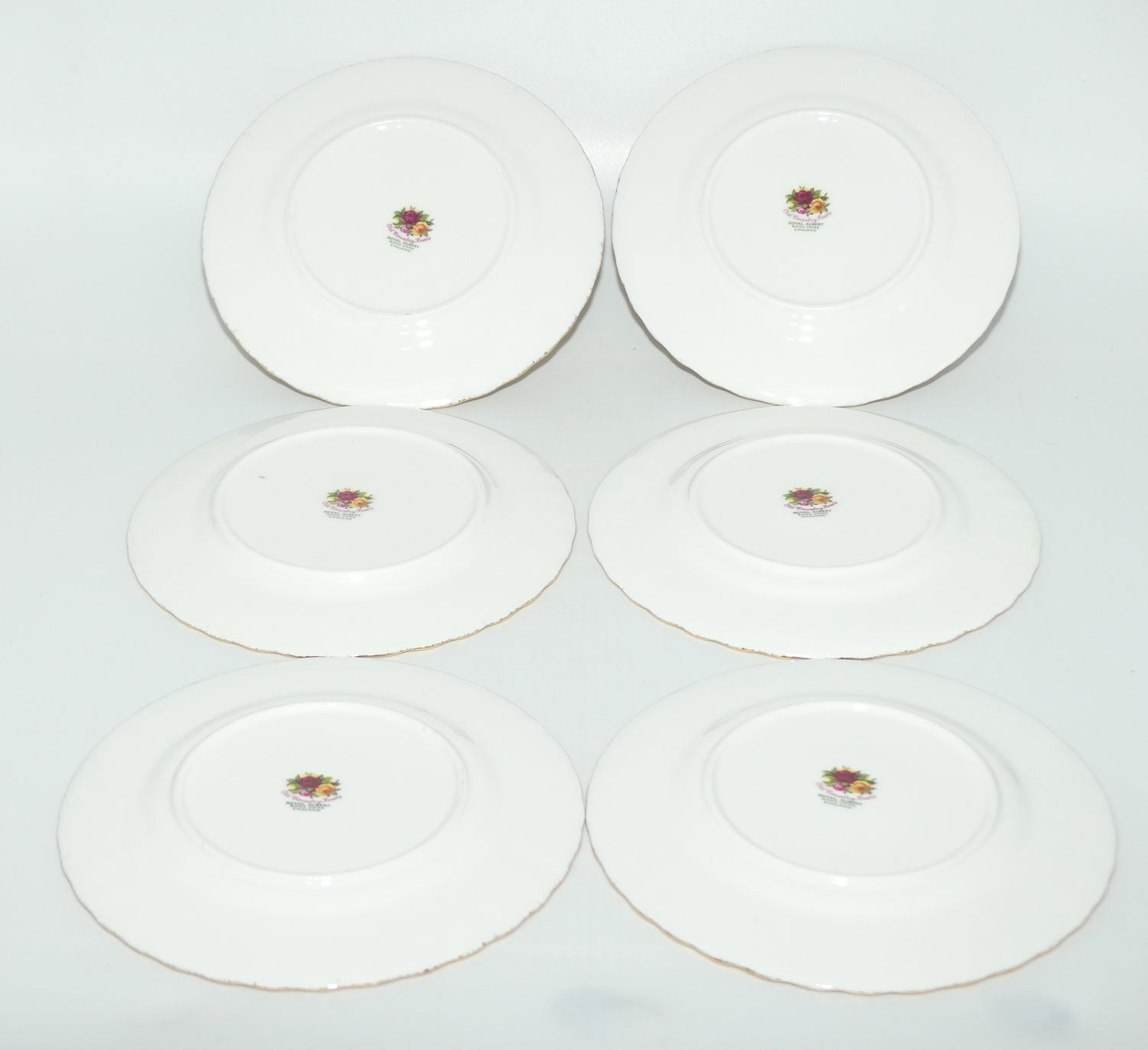 Royal Albert Bone China England Old Country Roses trio set of 6 | Early backstamp