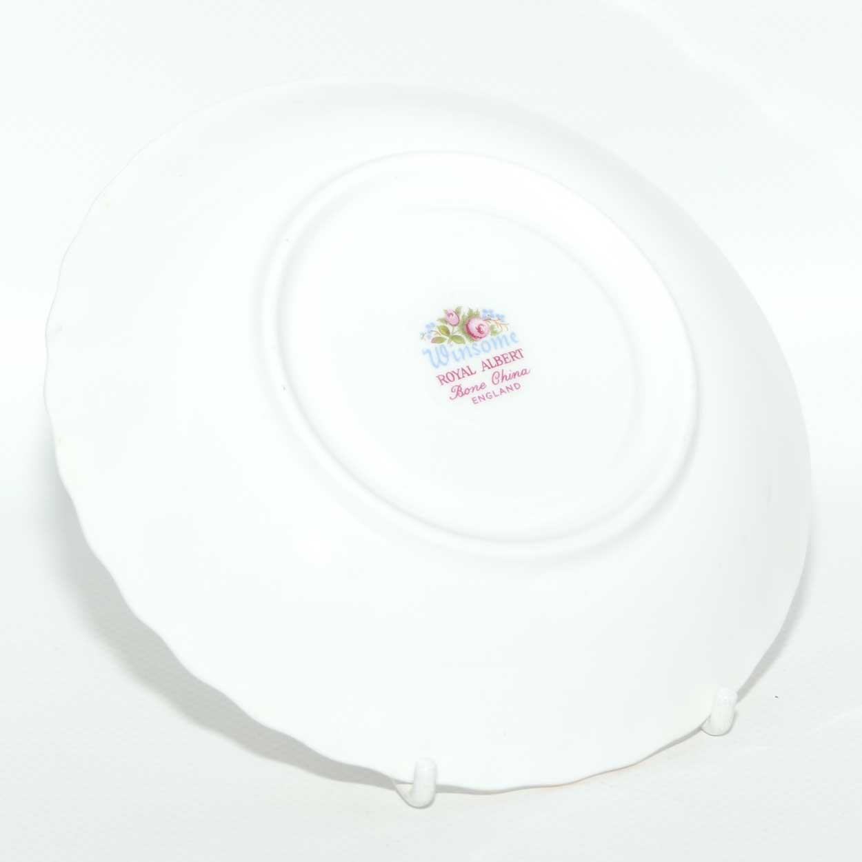 Royal Albert Bone China England Winsome trio | early patterned stamp | toned