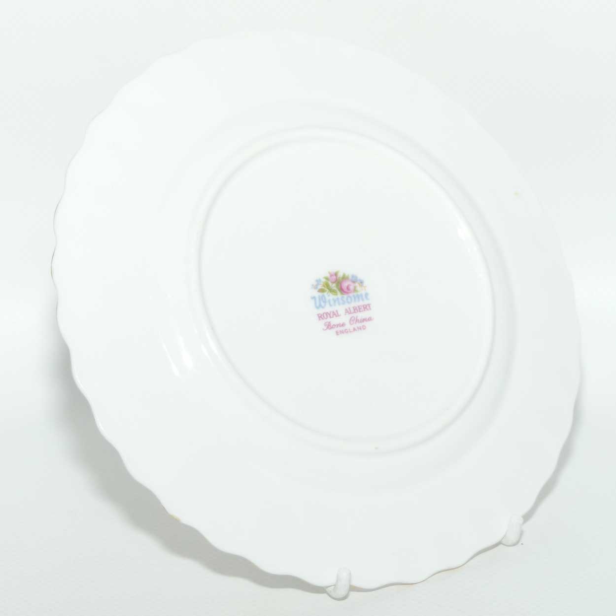 Royal Albert Bone China England Winsome trio | early patterned stamp | toned