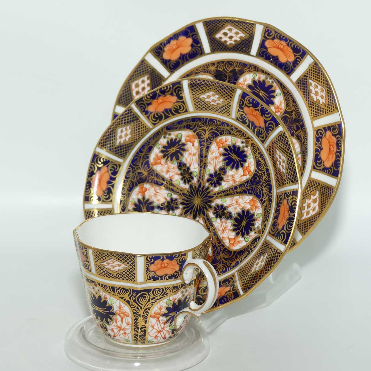 Royal Crown Derby Imari 1128 tea trio | #1 | c.1927 to 29