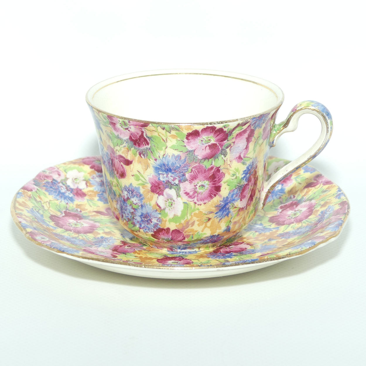 Roundabout Antiques · Products · Royal Winton Grimwades Chintz Royalty trio | Square saucer | Round plate · Shopify