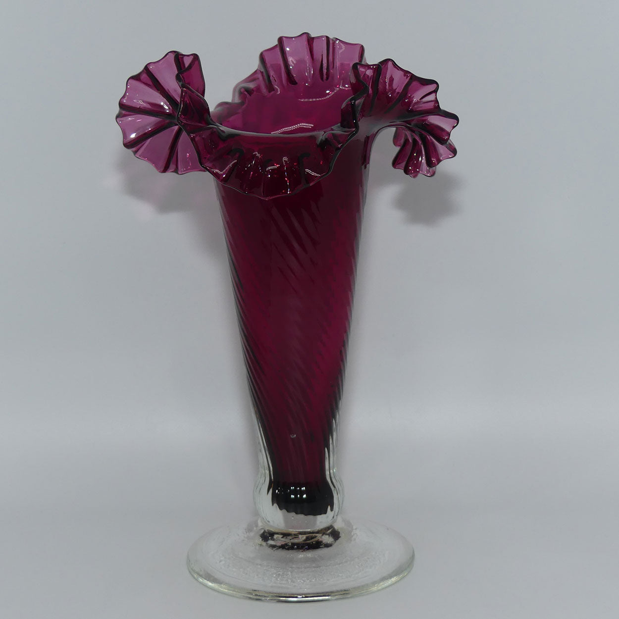 vintage-ruby-glass-frilled-edge-vase