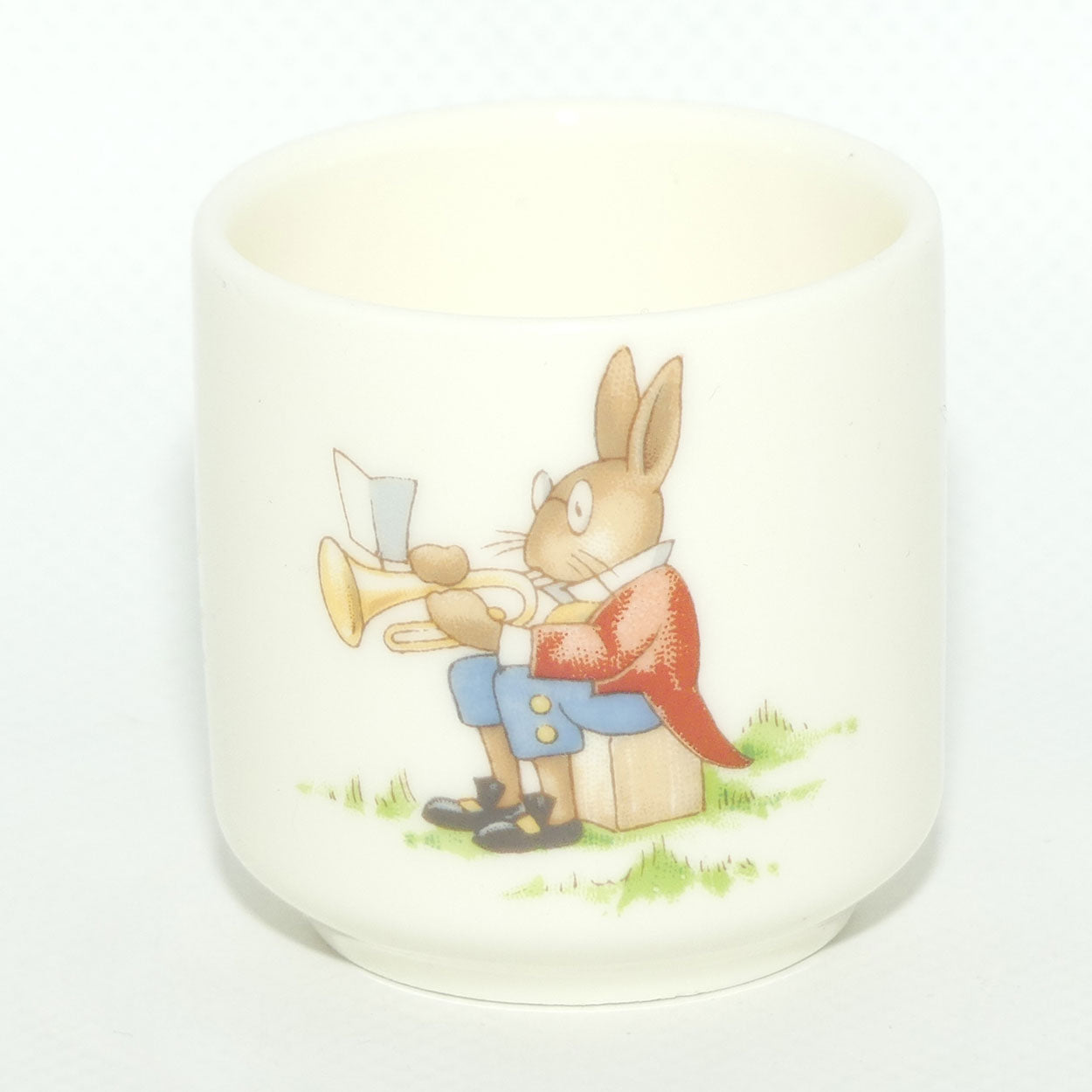 Royal Doulton Bunnykins egg cup | Trumpeter | Raising Hat