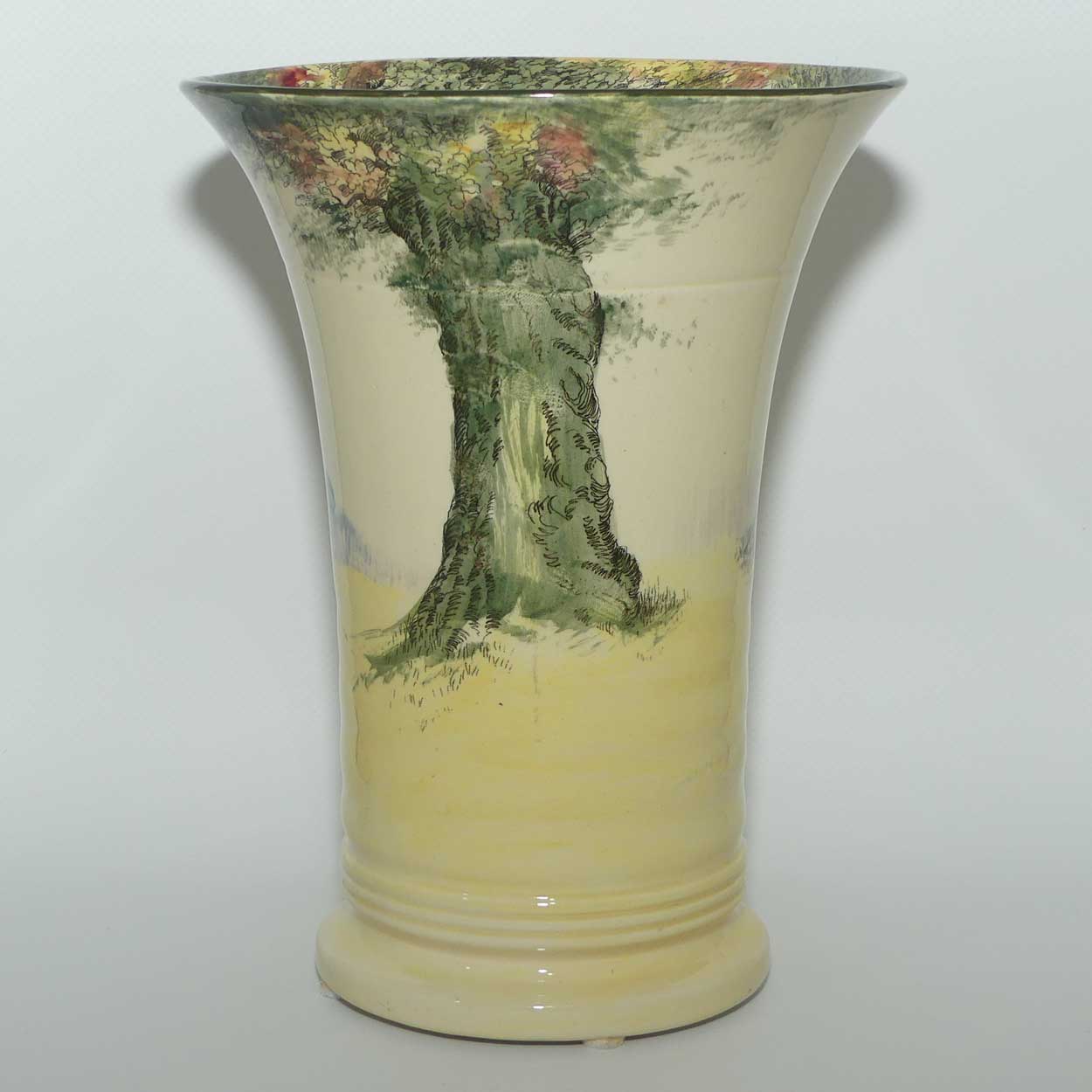 Royal Doulton Under the Greenwood Tree | Robin Hood tall trumpet shape vase