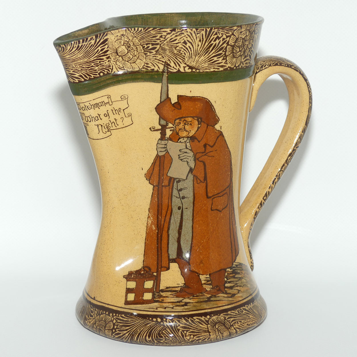 Royal Doulton Nightwatchman jug | Tudor shape | Whieldon Glaze | D1460