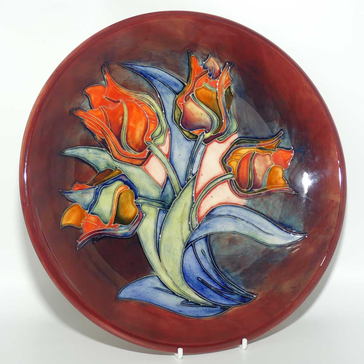 Moorcroft Red Tulips 783/10 plate