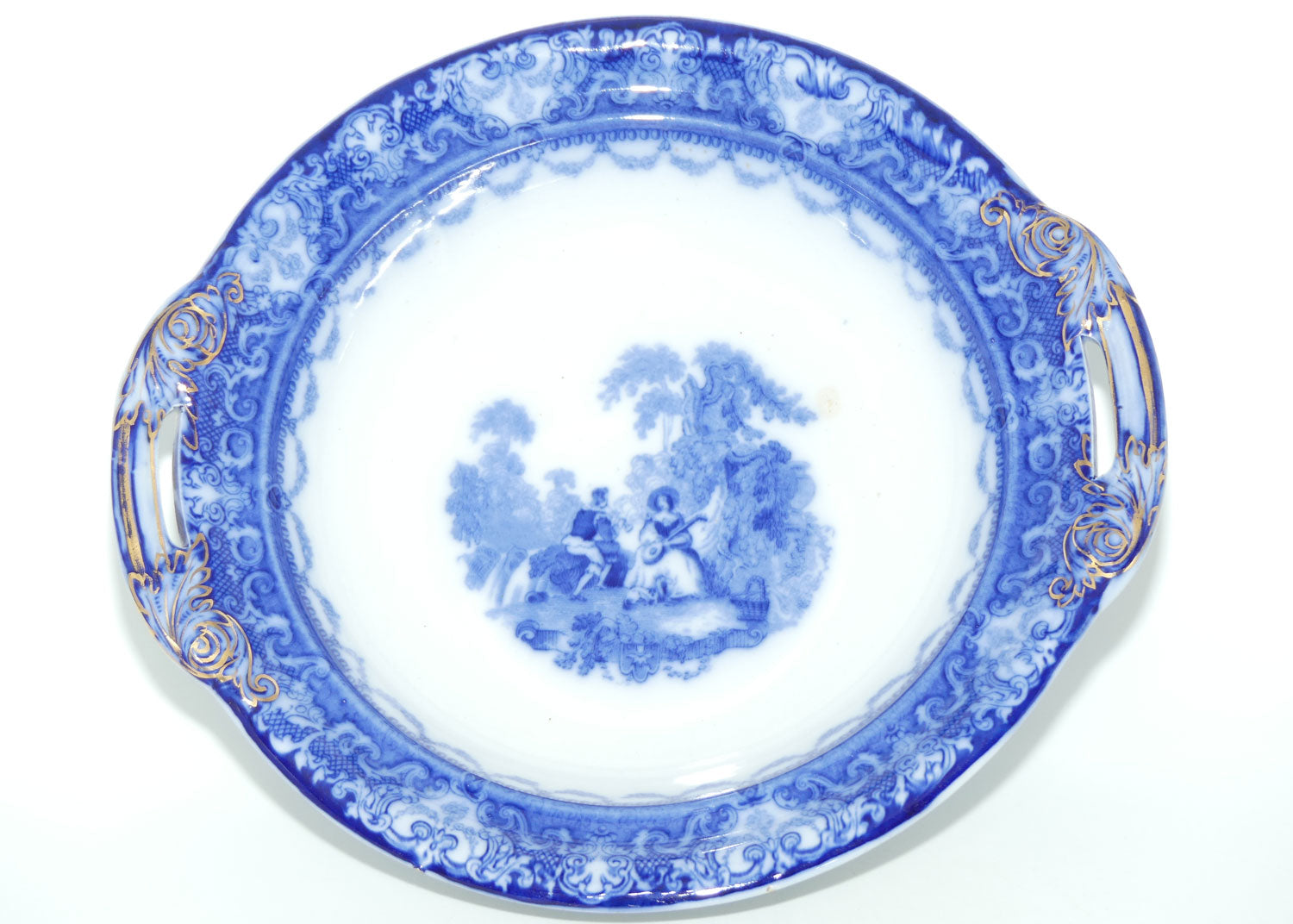 Doulton Watteau pattern Blue and White Tureen | #1