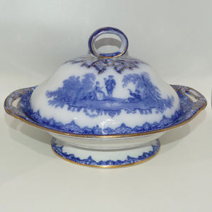 Doulton Watteau pattern Blue and White Tureen | #2