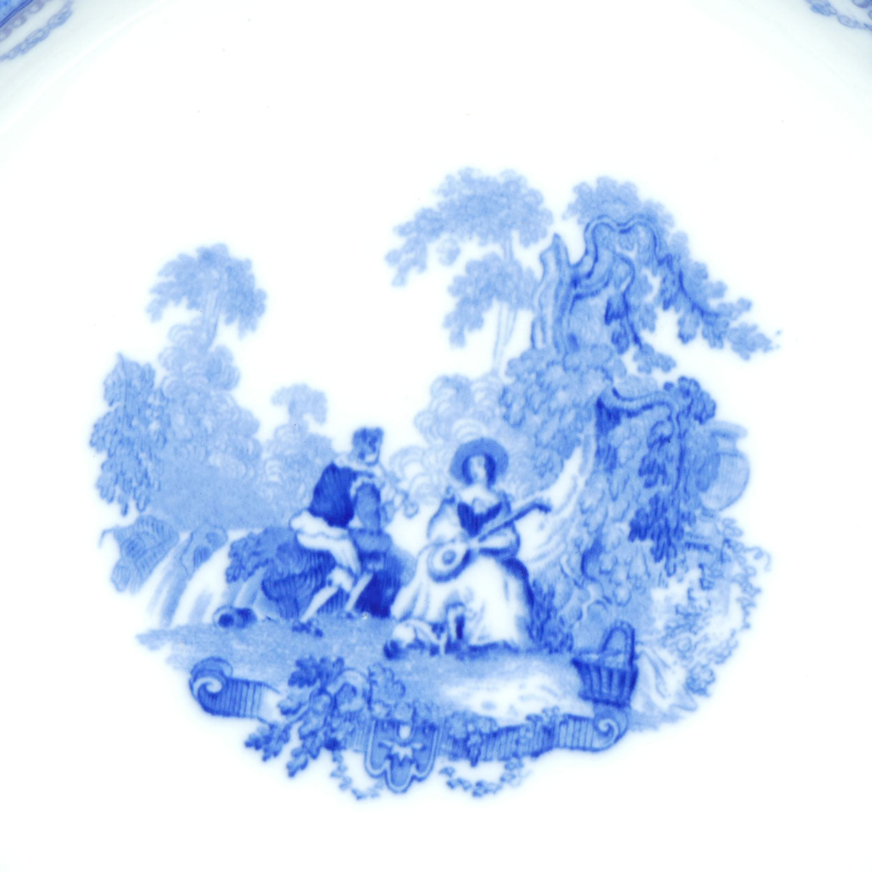 Doulton Watteau pattern Blue and White Tureen | #2