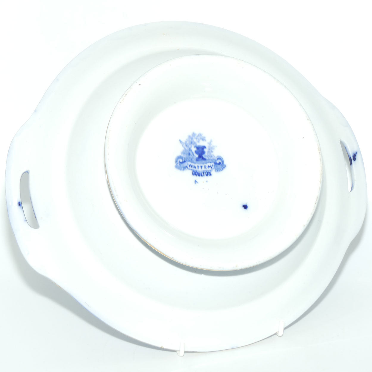 Doulton Watteau pattern Blue and White Tureen | #2