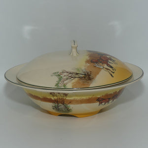 Royal Doulton Coaching Days Art Deco lidded tureen | #4