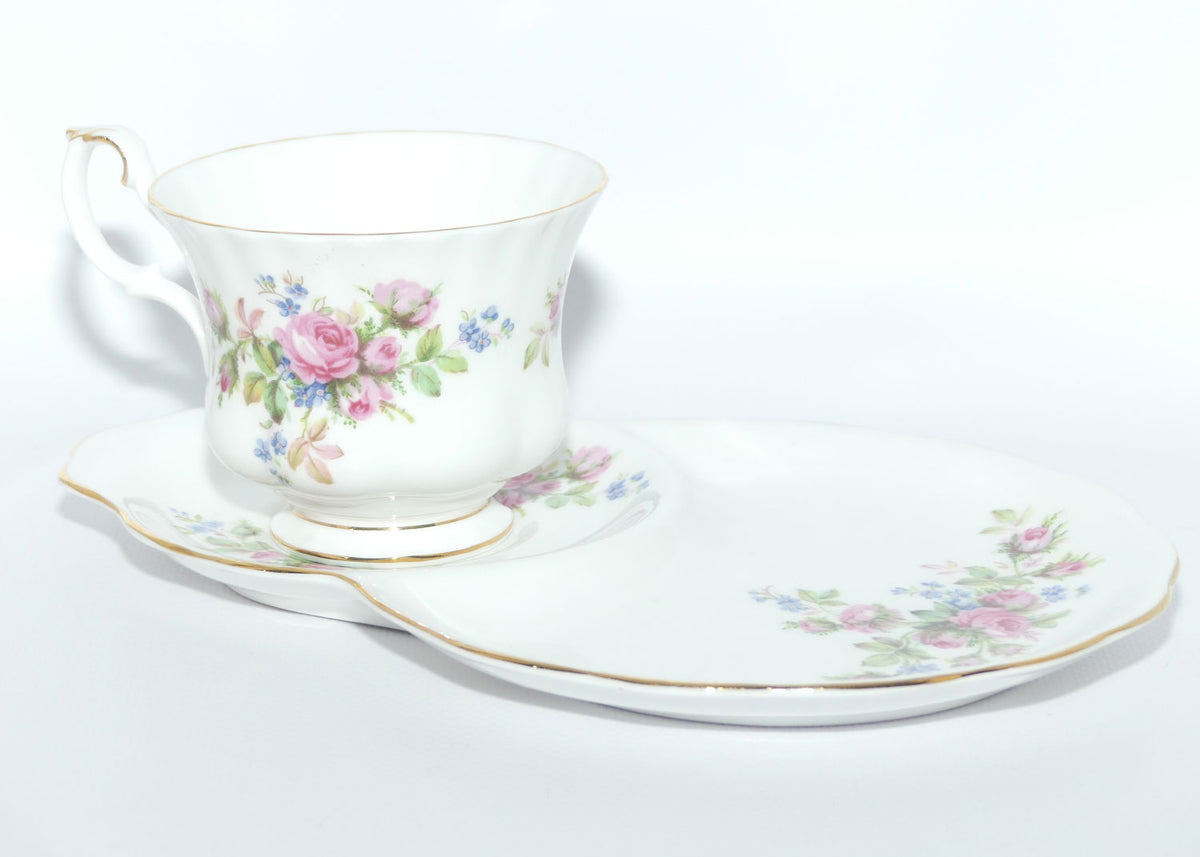 Royal Albert Bone China England Moss Rose Hostess Duo | Early backstamp