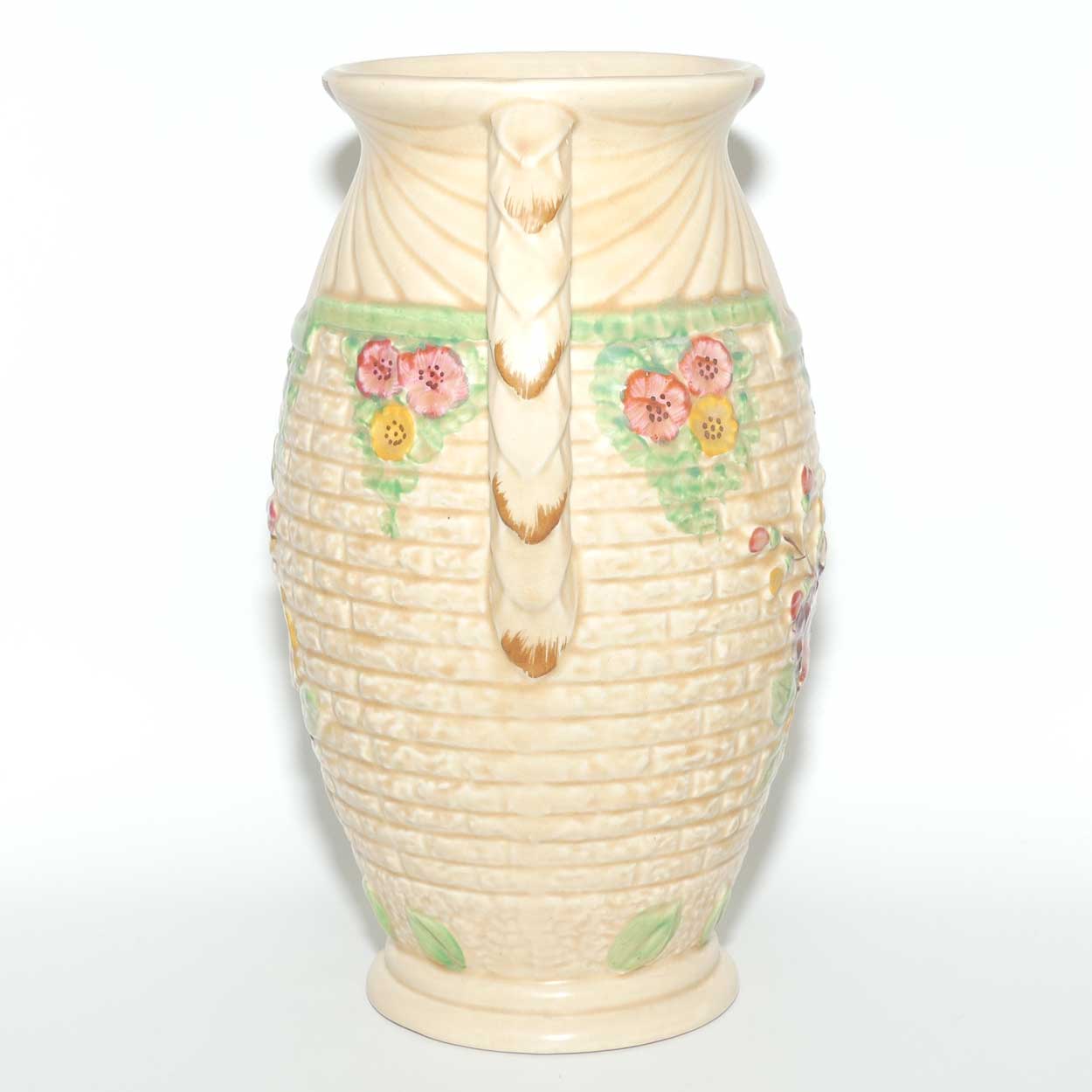Arthur Woods Garden Wall floral embossed twin handle vase | DEE shape