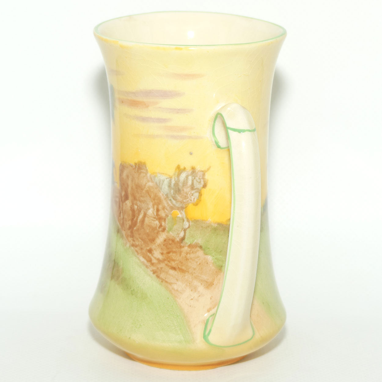 Royal Doulton Ploughing twin handled vase D5650