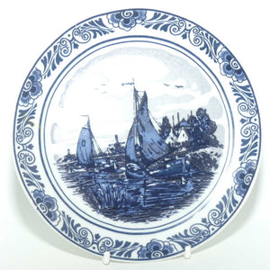 Delft Holland plate | Boats on Lake