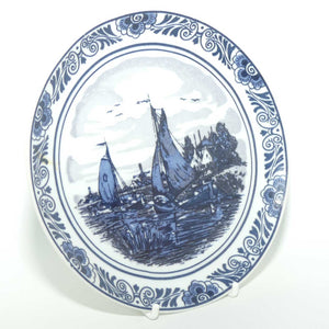 Delft Holland plate | Boats on Lake