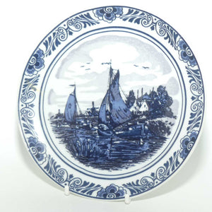 Delft Holland plate | Boats on Lake