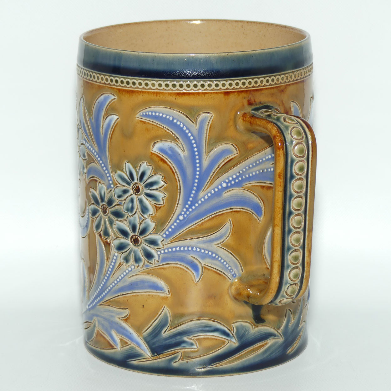 Doulton Lambeth Eliza Simmance stoneware double handled loving cup