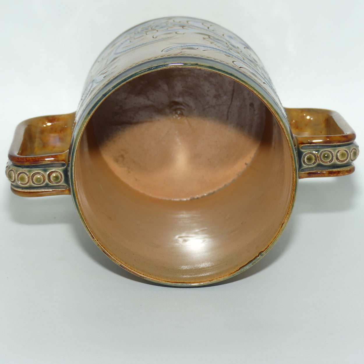 Doulton Lambeth Eliza Simmance stoneware double handled loving cup
