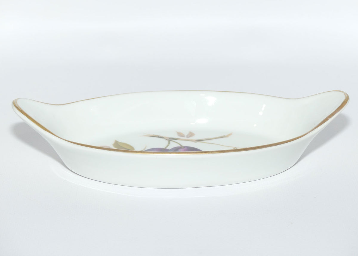 Royal Worcester Fine Porcelain | Evesham pattern | twin handle small serving dish