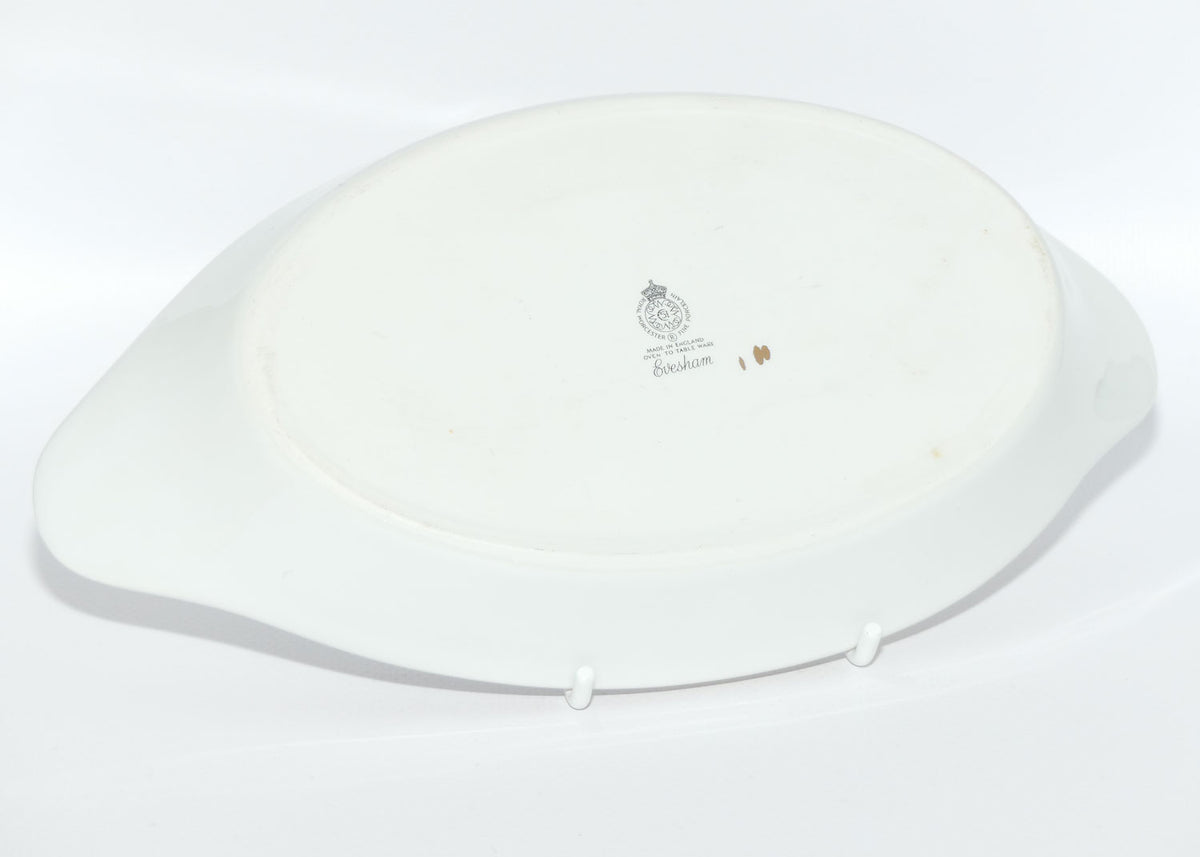 Royal Worcester Fine Porcelain | Evesham pattern | twin handle small serving dish