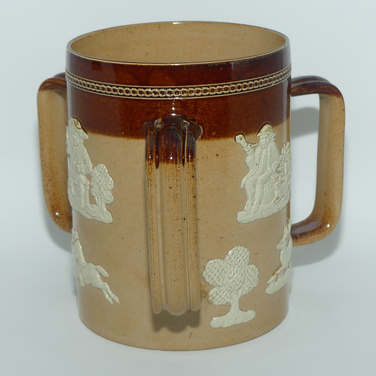 Doulton Lambeth Harvest Hunting tyg | Reeded handles